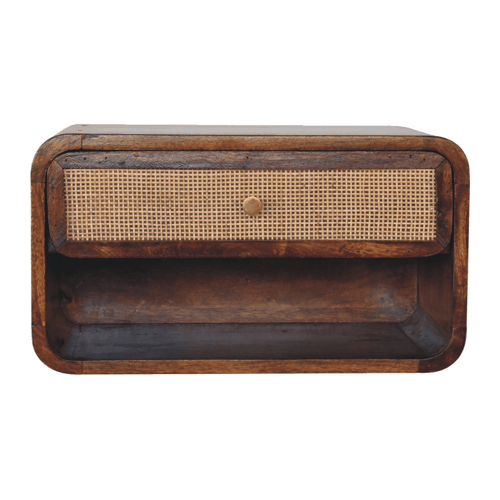 Malibu Rattan Wall Mount Woven Nightstand