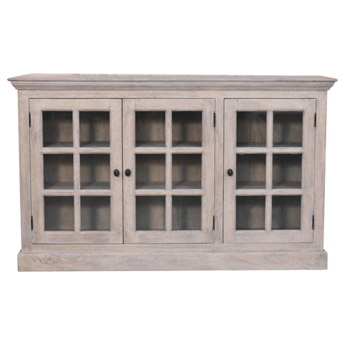 Bodie Wash Triple Glazed Display Cabinet