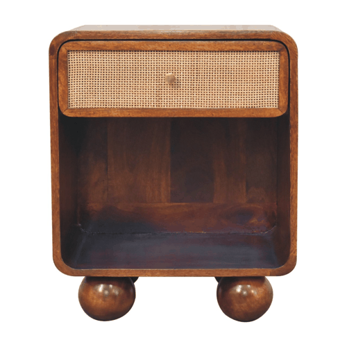 Malibu Rattan Woven 1 Drawer Nightstand