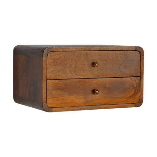 Chestnut Ridge Curved Floating 2 Nightstand