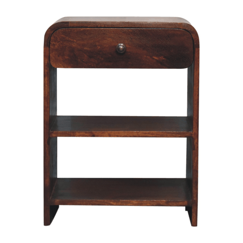Dallas Solid Wood 1 Drawer Nightstand