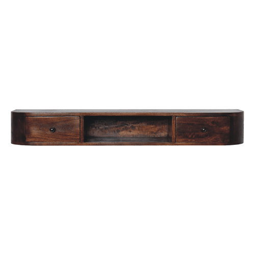 Arcadia Chestnut Floating 2-Drawer Console