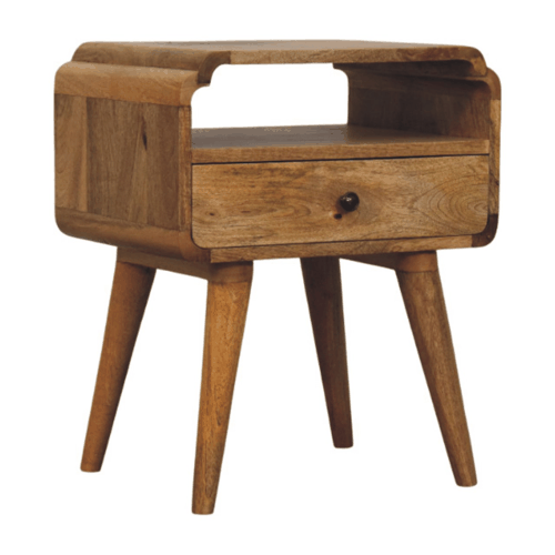 Ashland Amber Oak 1-Drawer Bedside