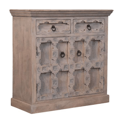 Bodie Wash Lattice 2 Drawer Sideboard