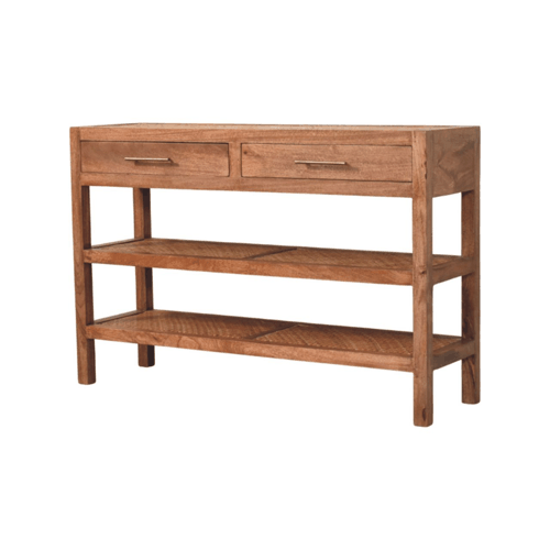 Malibu Rattan 2 Drawer Console Table
