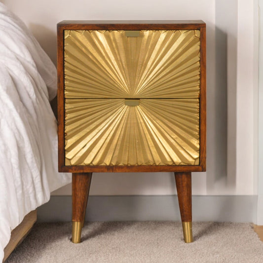 Phoenix Gold Chestnut 2-Drawer Nightstand