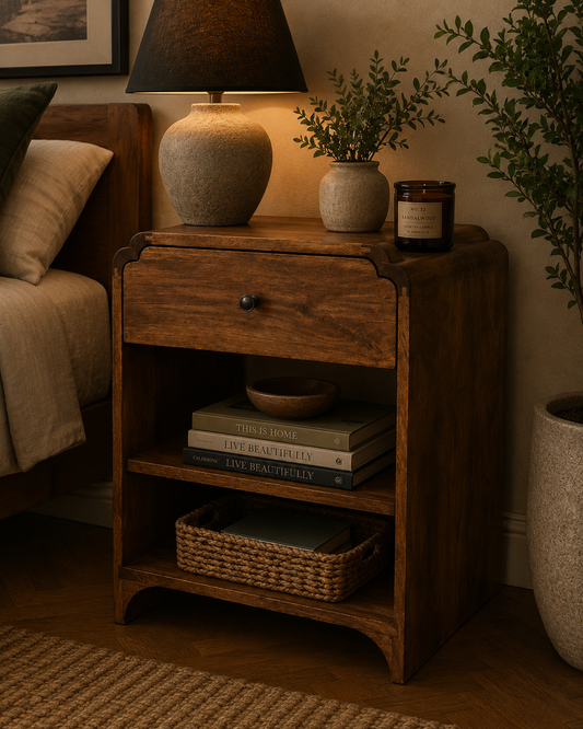 Ashland Chestnut 1-Drawer Bedside