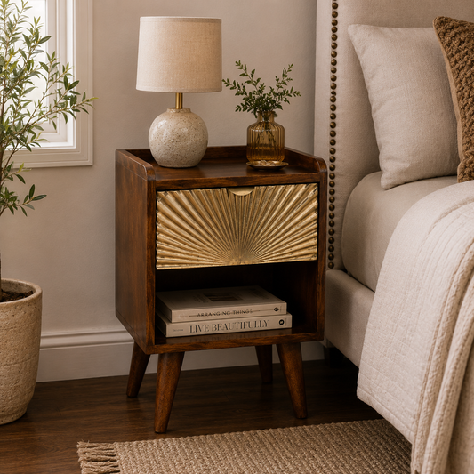 Phoenix Chestnut 1-Drawer Nightstand
