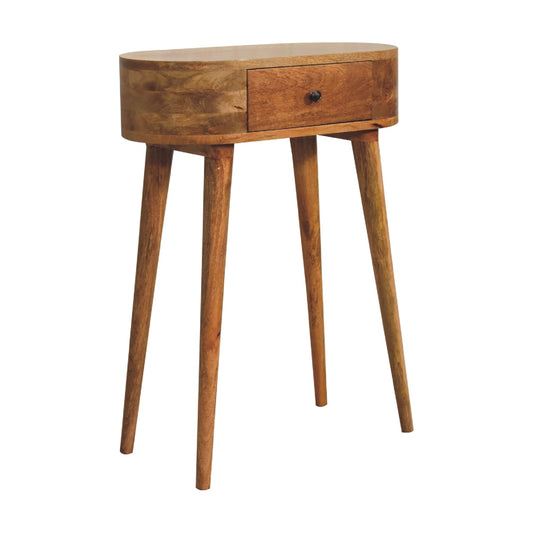 Small Albion Oak Toned 1 Drawer Console Table