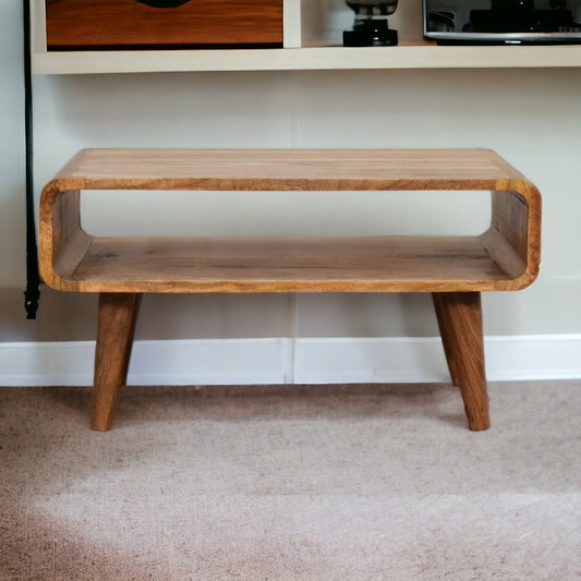 Nashville Oak Open Timber TV Media Unit