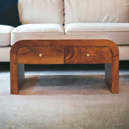Berkshire Curved Chestnut Coffee Table