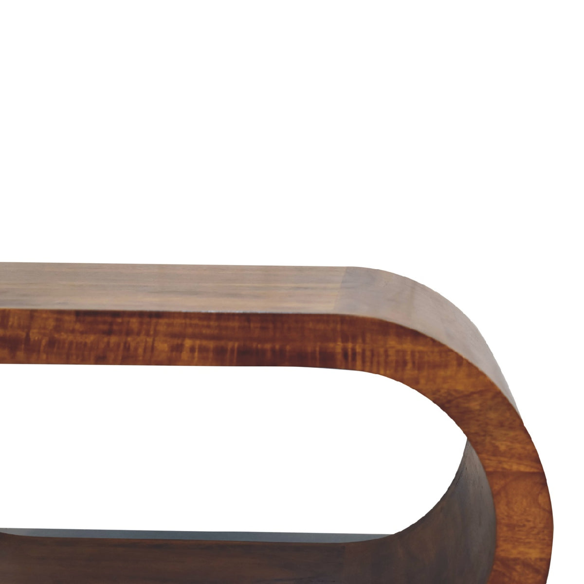 Lennox Chestnut Open Shelf Low Coffee Table