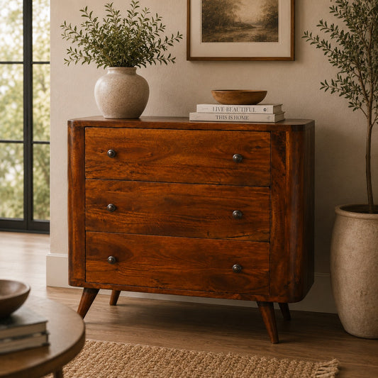 Chestnut Ridge Bera 3 Drawer Wood Chest