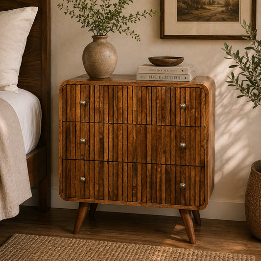 Highland Honey Caramel 3-Drawer Chest