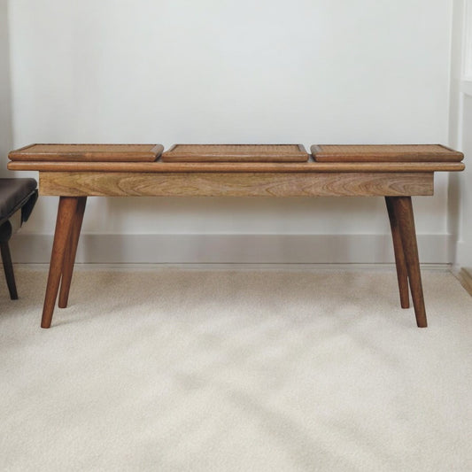 Malibu Rattan 3 Seat Bench