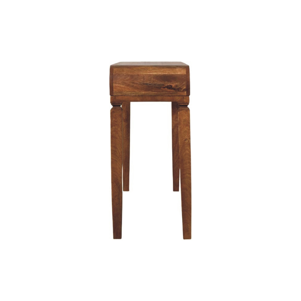 Boston Amber Oak Curved Console Table