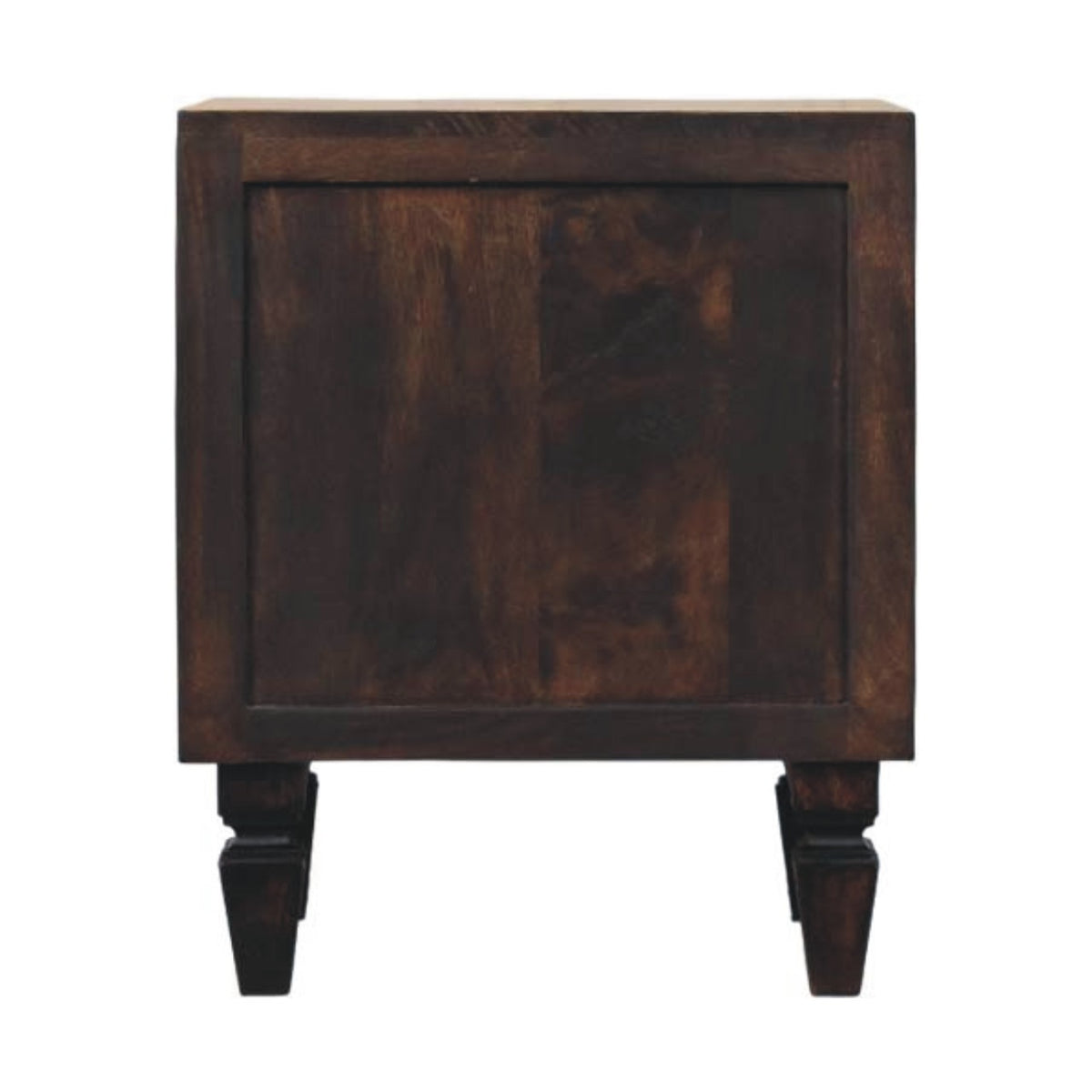 Highland Fluted Mocha 2 Drawer Nightstand