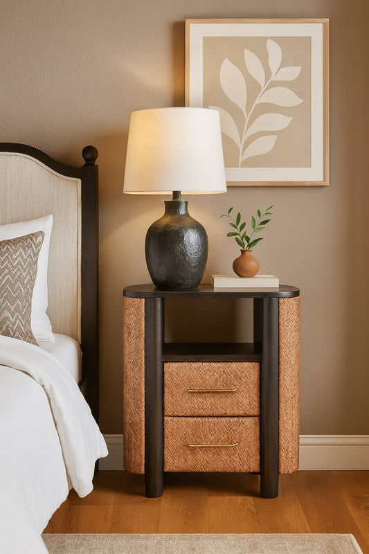 Malibu Rattan Mocha Nightstand