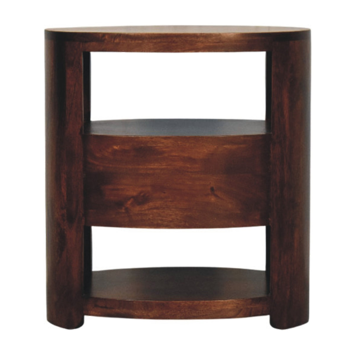 Highland Winewood Oak Fluted 1 Drawer Table