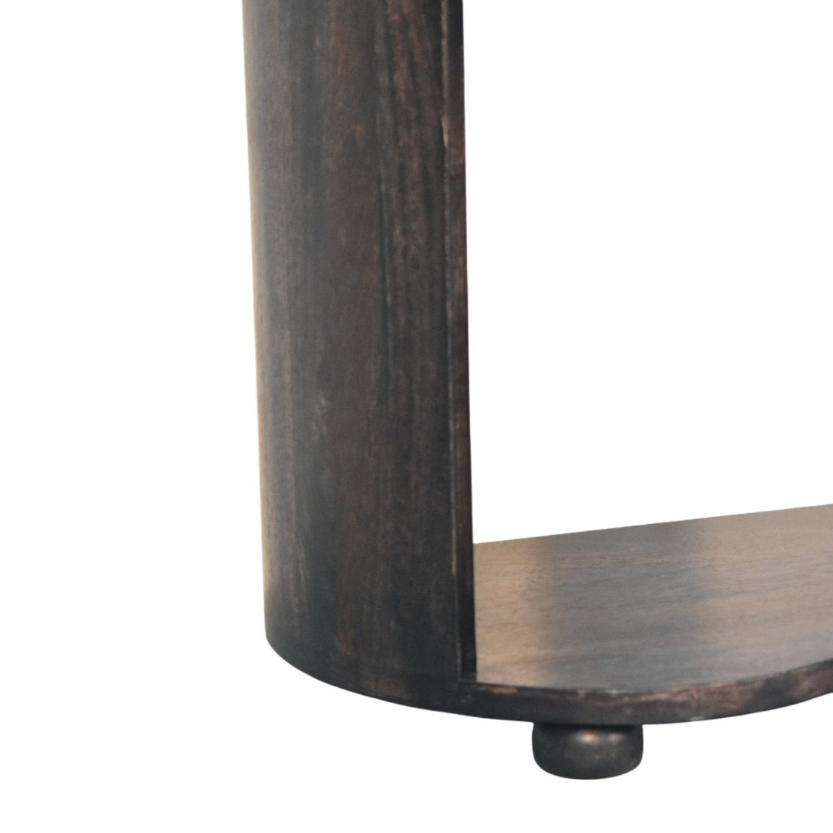Carbon Ash Demi Lune 1 Drawer Nightstand