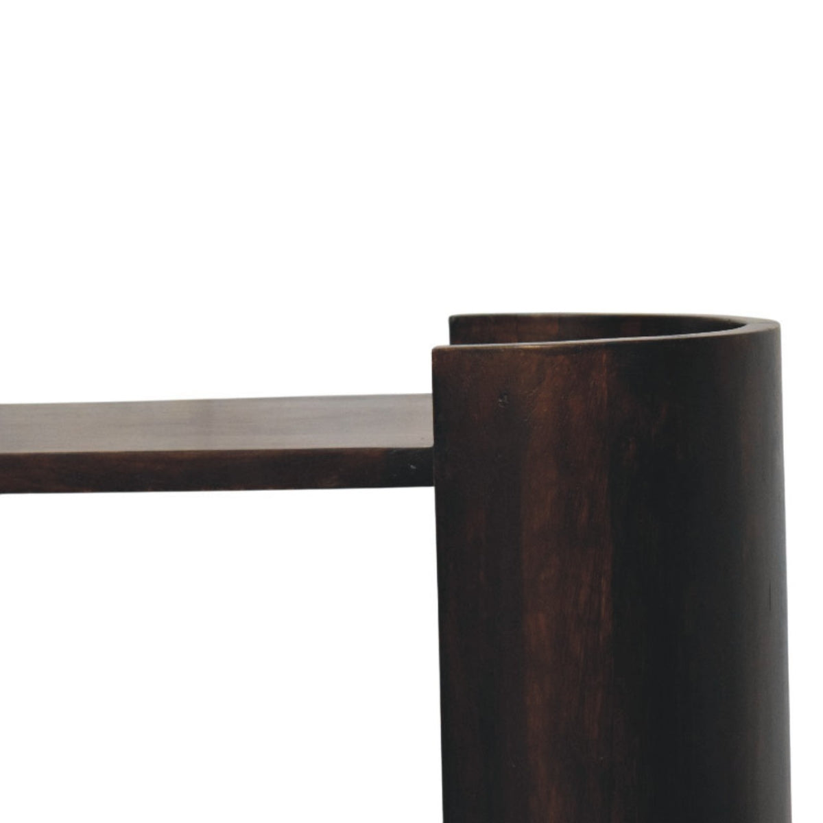 Sonora Mocha Wood 1 Drawer Shelf Nightstand