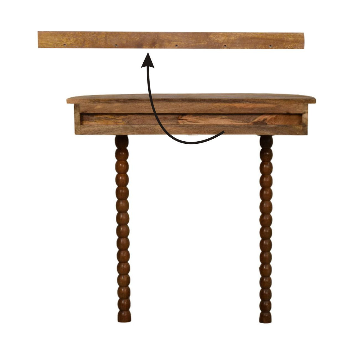 Savannah Spindle Oakish Slim Radiator Console