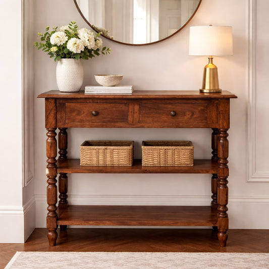 Lexington Roasted Almond 2-Drawer Side Table