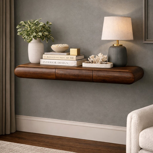 Marin Chestnut Linear Wood Console Table