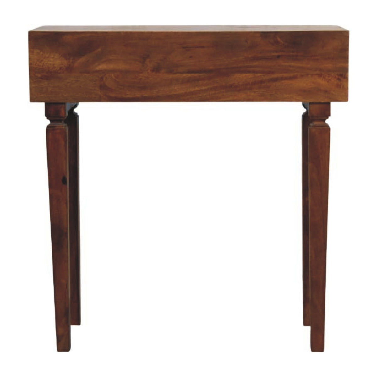 Santa Fe Carved Chestnut Wood Console Table