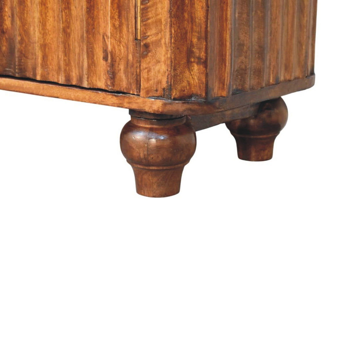 Highland Chestnut Curved 3 Drawer Sideboard