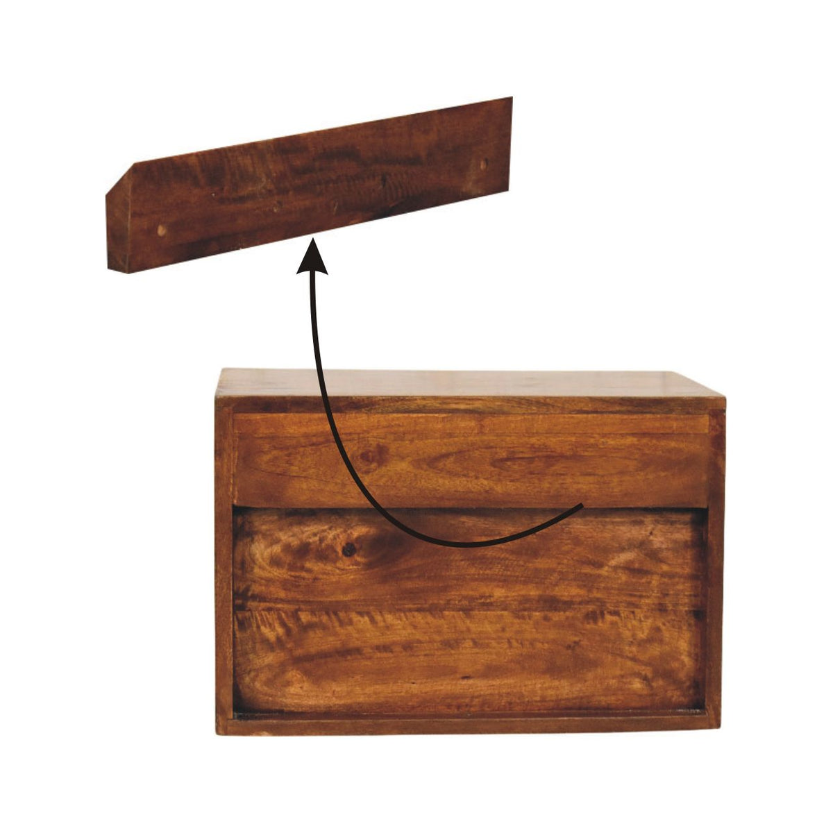 Phoenix Chestnut Floating Nightstand