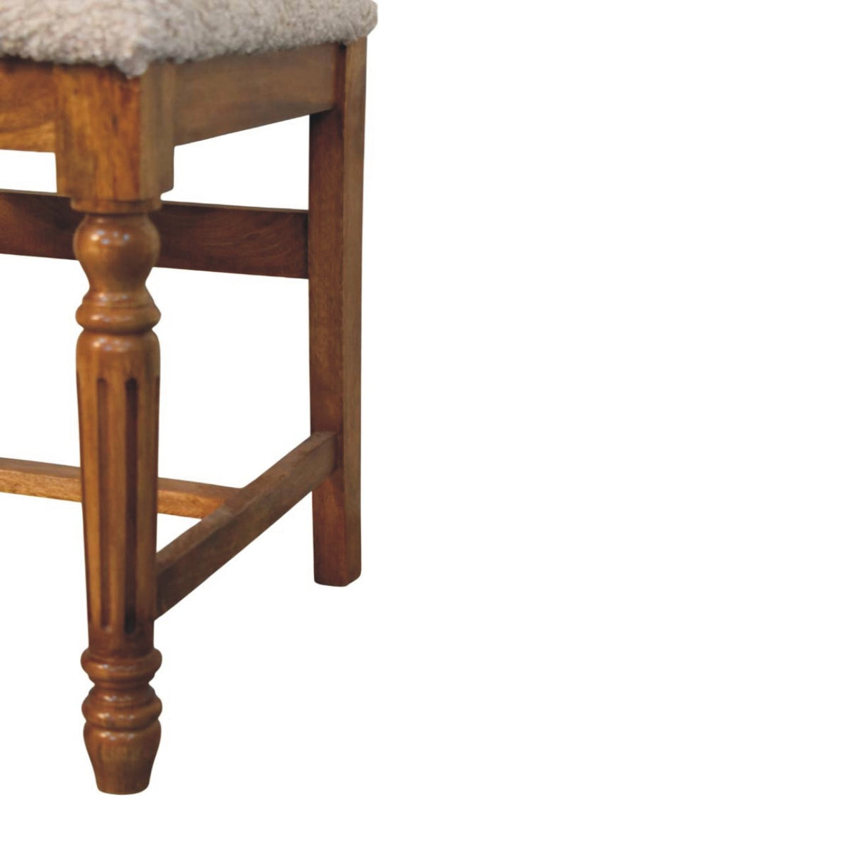 Bouclé Montauk Turned Leg Dining Chair