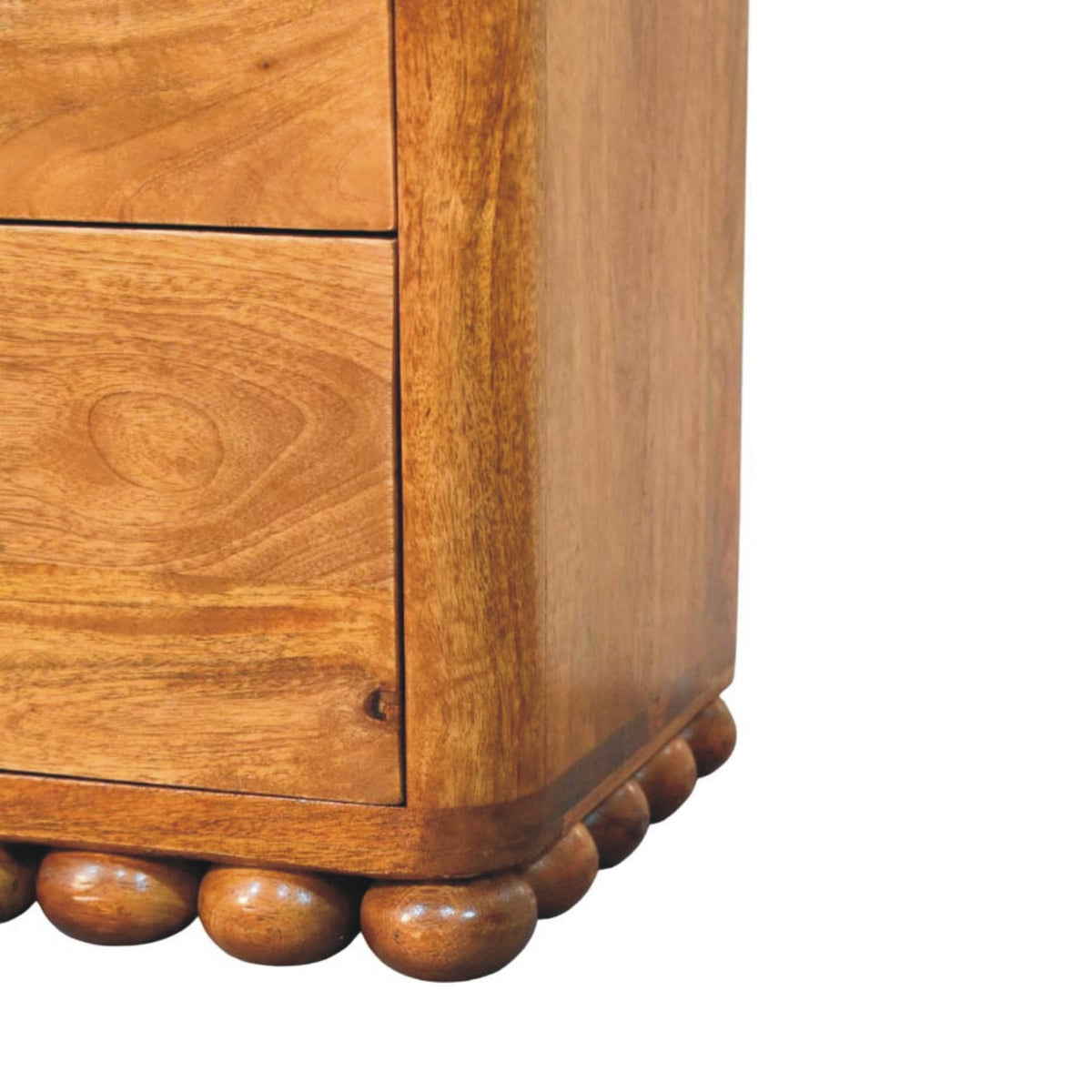 Austin Amber Oak 3 Drawer Ball Feet Chest