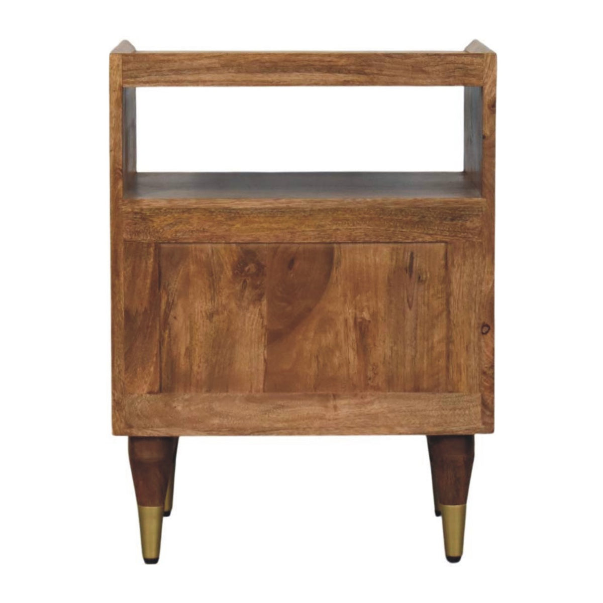 Bellevue Golden Teak Open Frame Nightstand