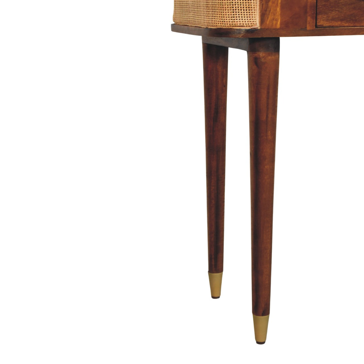 Bellevue Chestnut Cane 2 Drawer Console Table