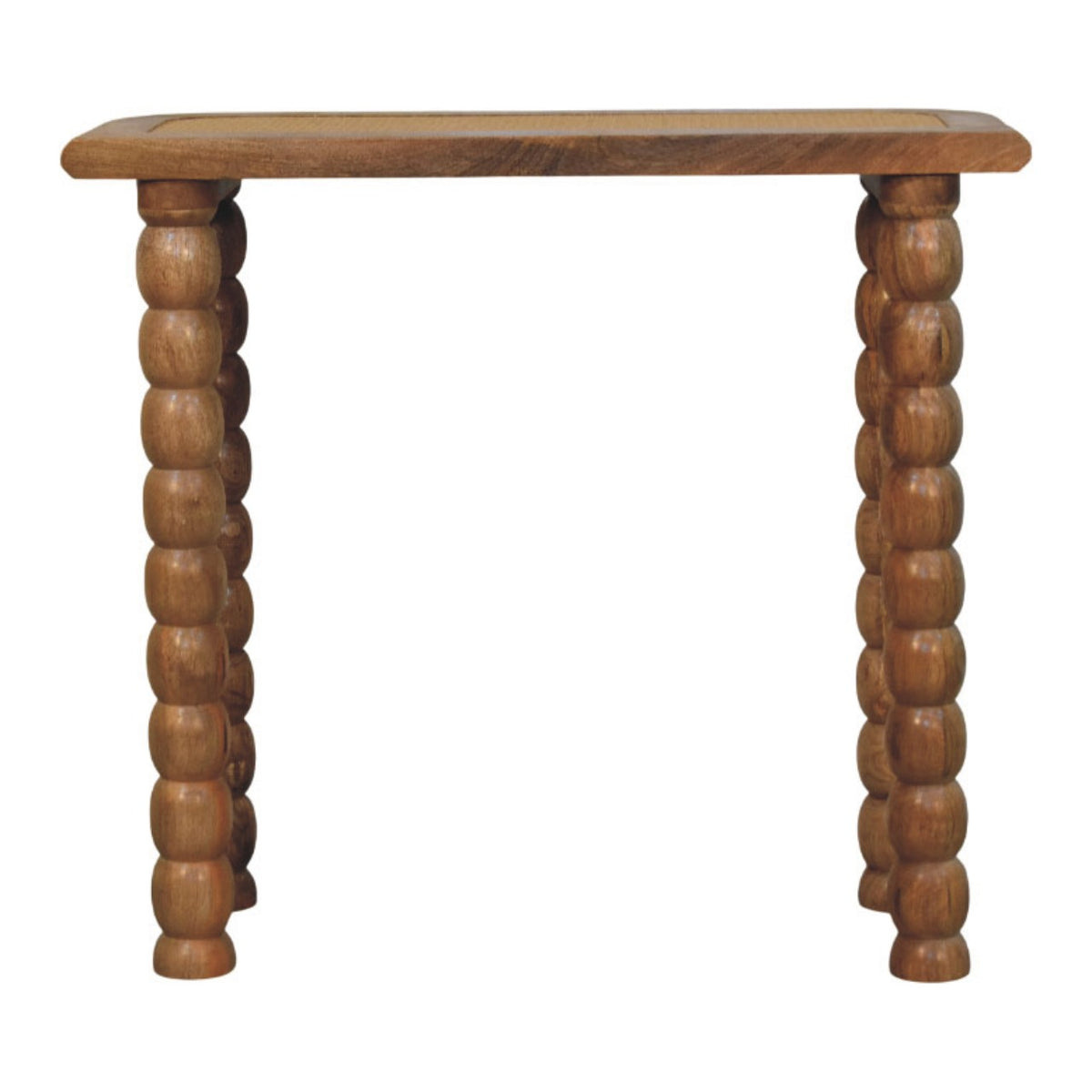 Savannah Spindle Rattan Inlay Console Table