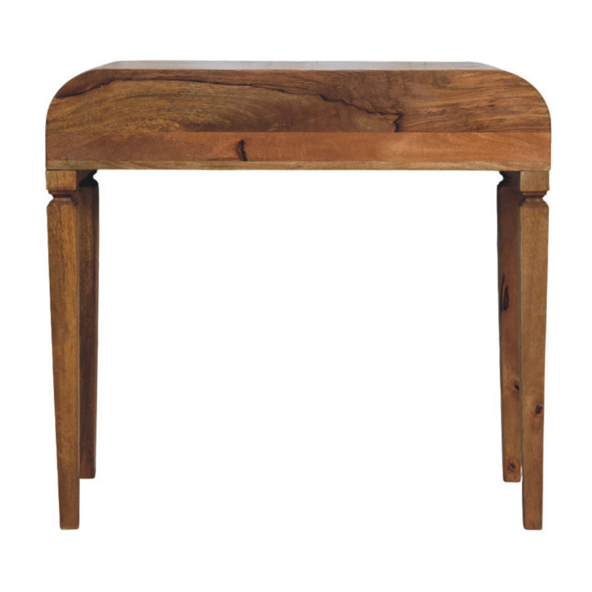 Boston Curved 1-Drawer Oak Writing Desk