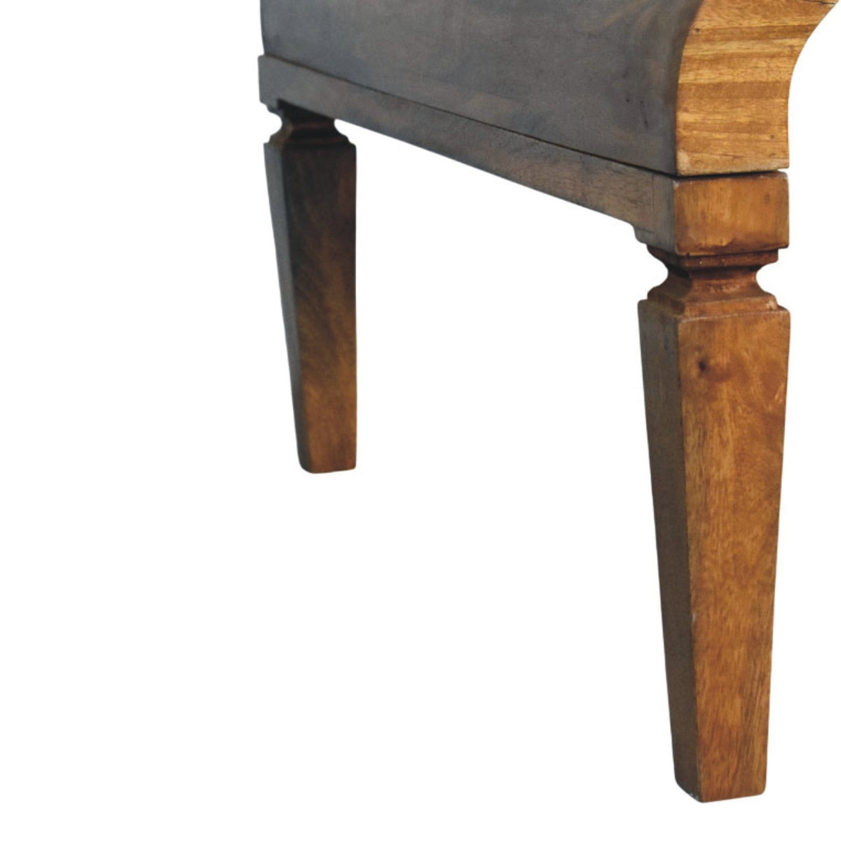 Boston Curved Amber Oak Wood Coffee Table