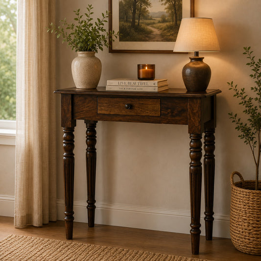 Charleston Spindle 1 Drawer Console Table
