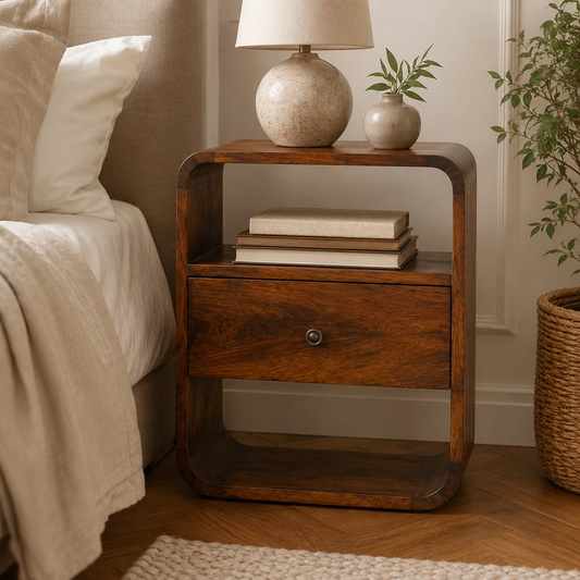 Oslo Chestnut 1-Drawer Nightstand