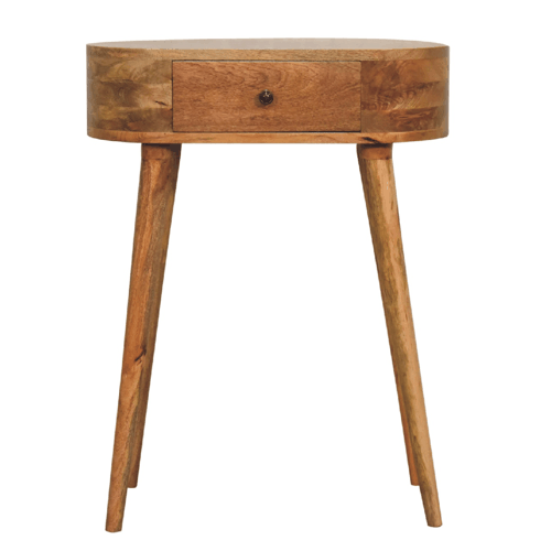 Small Albion Oak Toned 1 Drawer Console Table