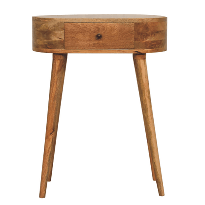 Small Albion Oak Toned 1 Drawer Console Table