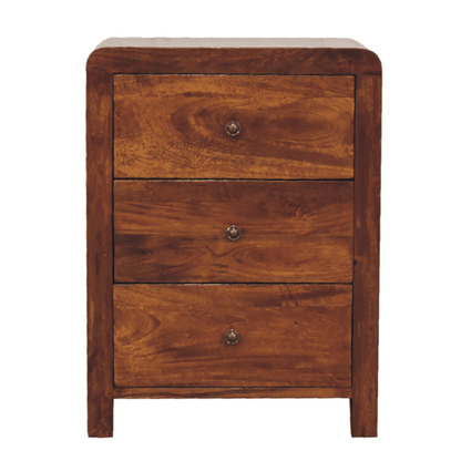 Chestnut Ridge 3 Drawer Timber Nightstand