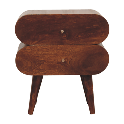 Chestnut Ridge Bubble 2 Drawer Nightstand