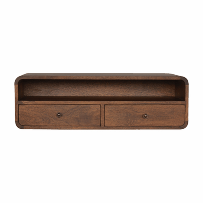 Chestnut Ridge Curved Floating Open Console