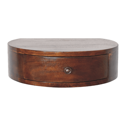 Arcadia Chestnut Curved 1-Drawer Nightstand
