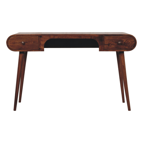 Chestnut Ridge 2 Drawer Arch Writing Desk