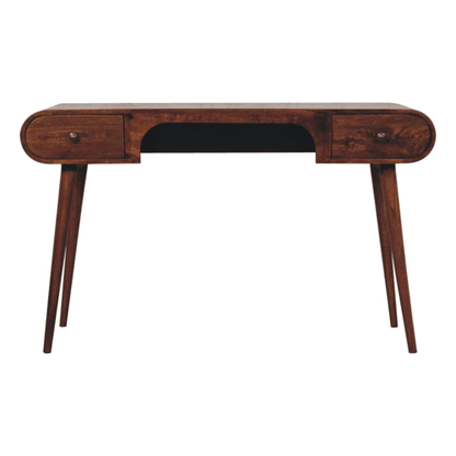 Chestnut Ridge 2 Drawer Arch Writing Desk