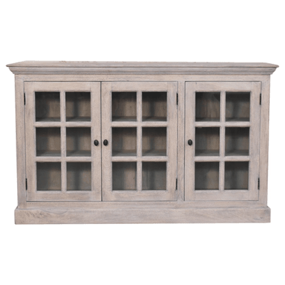 Bodie Wash Triple Glazed Display Cabinet