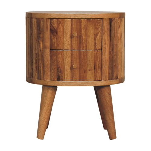 Portland Solid Wood 2 Drawer Nightstand